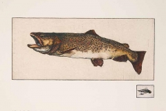 Jack Cowin, Fire Hole Brown, 1981, Hand-Colored Etching, 28.5x22.5in, Value: $1650