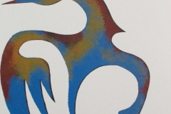 Russel M. Noganosh, Plate XII Loon Spirit, Lithograph, Edition 144/300, Value: $350