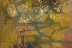 Hannamari Jalovaara, "While I Was Dreaming II", Monotype (intaglio, chine-collé), 11.5 x 11.5 inches. Estimate: $550.