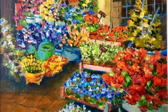 Margreth Fry, "When Seasons Collide", 2017, Acrylic, 16 x 16, Framed.Estimate: $525.