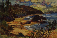 Adrienne Moore, "Nye Beach Oregon", 2014, Acrylic on Canvas, 16 x 20 inches. Estimate: $650