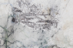 Tony Yin Tak Chu, "Rainy Day in Jiangnan", 2014, Mixed Media on Tracing Paper, 20 x 16 inches. Estimate: $400