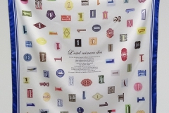 Ho Tam, "Star Number Two from The Greatest Stories Ever Told (Catalan)", 2017, Scarf Edition A/P, Satin Charmeuse 26 x 26 inches. Estimate: $200.