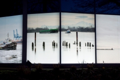Michael Bednar, The Fraser, Living River, Minoru Windows Installation, in conjunction with Capture Photo Festival and Public Art Richmond