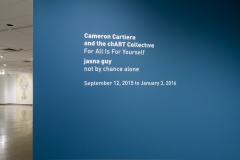 Installation of For All Is For Yourself & not by chance alone, September 2015