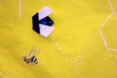 Origami Bee Installation